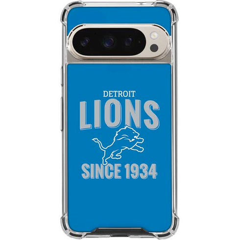 NFL Detroit Lions Helmet Pixel 9/9 Pro Clear Case